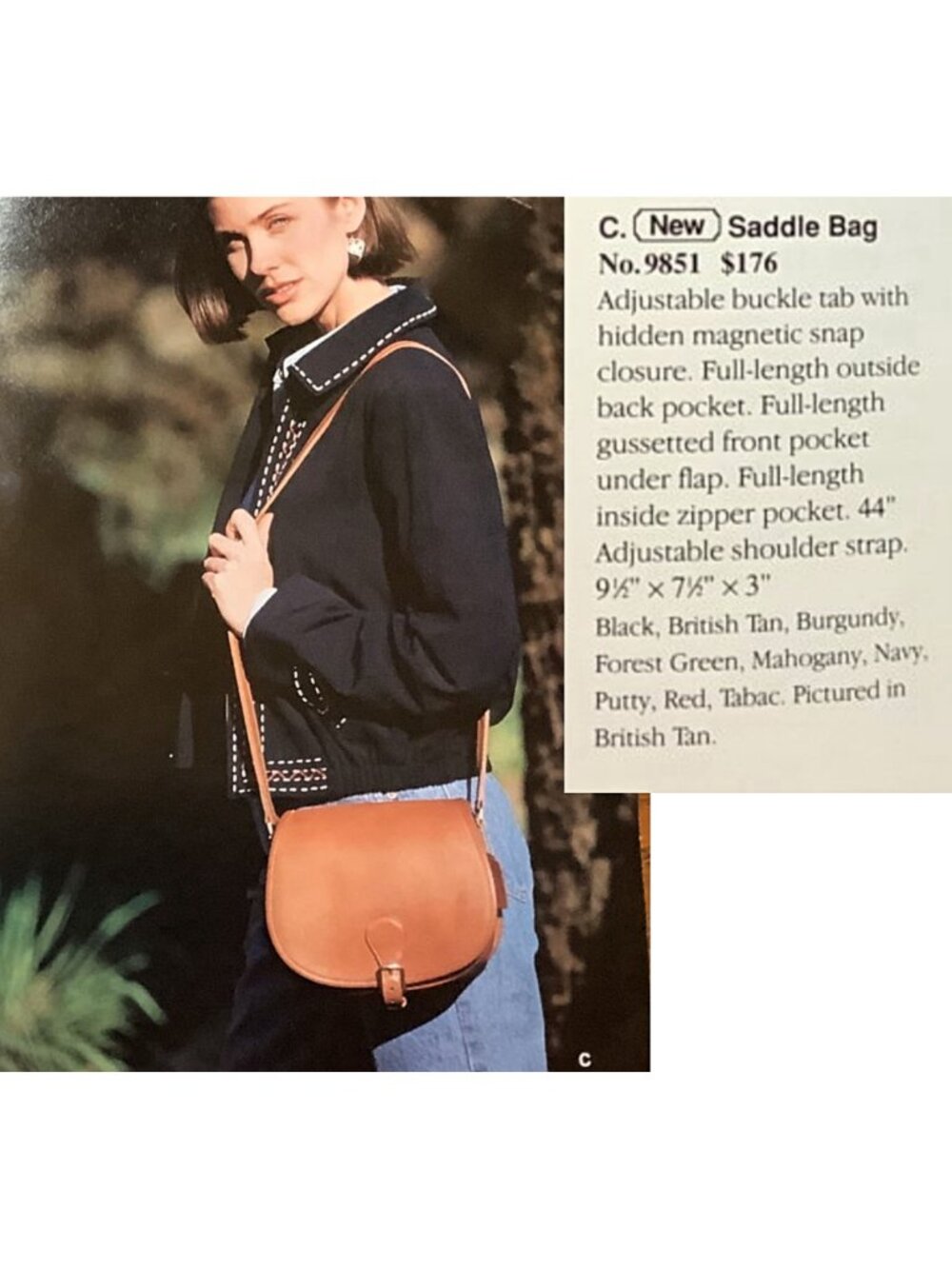 Coach Vintage - Riding Bag (Saddle Bag) 9851 in color Putty, USA Pre-1994 - Picture 4 of 15